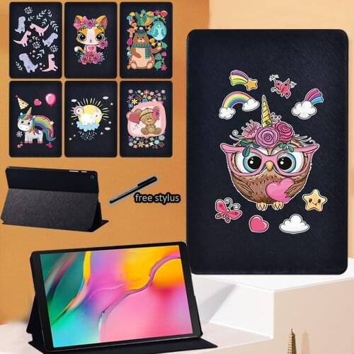 Tablet Case For Samsung Galaxy Tab S4/Tab S5e 10.5"/Tab S6/Tab S6 Lite 10.4" P610 P615/Tab S7 Flip Cute EVA Series Stand Cover