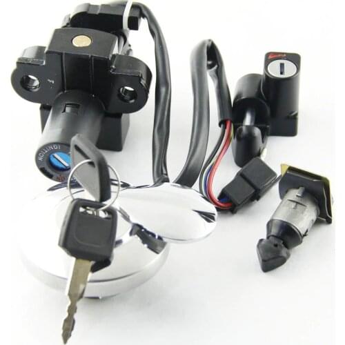 Motorcycle Fuel Gas Cap Kit Seat Lock Key Set Ignition Switch For Honda CL400 CL 400 1999 Motorcycle High Quality Parts