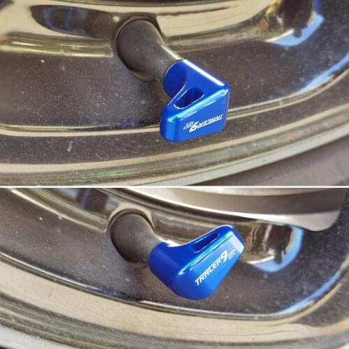 2021 Motorcycle Tire Valve Air Port Stem Cover Cap Plug Aluminum for Yamaha Tracer 900GT Tracer 9 & Tracer 9 GT 2020 2021