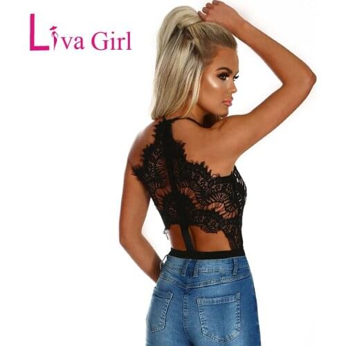 Liva girl Women's Lace Bodysuit