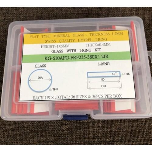 Assortment of 1.2mm Thickness DW Mineral Watch Glass and I Ring