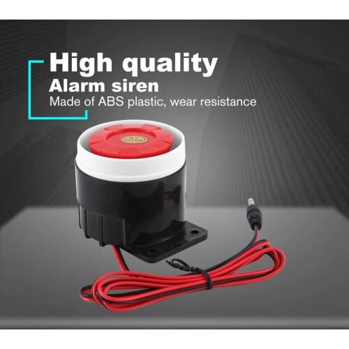 New DC Piezo Electronic Buzzer Alarm Siren Security Horn 12V DC Electronic Buzzer Alarm Siren Security Horn 110dB Alarm Siren