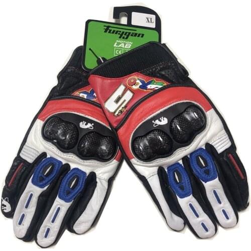 Furygan RG 19 motorcycle locomotive carbon fiber short four seasons gloves racing knight riding anti-fall breathable gloves