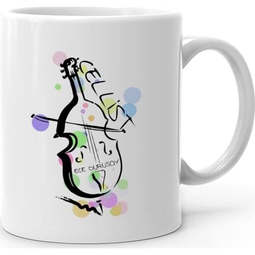 Personalized Professional Cellist White Mug Cup-2
