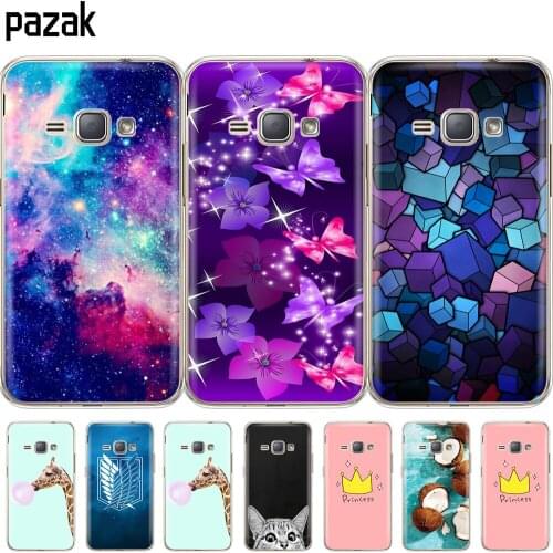Silicone Case for Samsung Galaxy J1 2016 J120 J120F SM-J120F phone case bumper soft tpu back cover protective printing coque