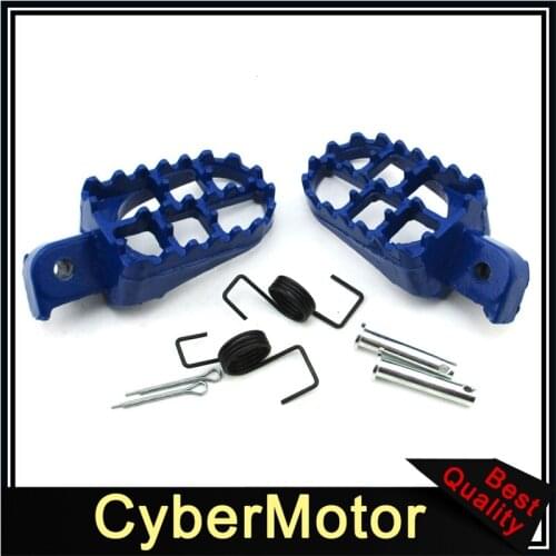 Blue Footpegs Foot Rest Pegs For Honda Dirt Motor Bike CRF50 CRF70 CRF80 CRF100 Motorcycle Motocross