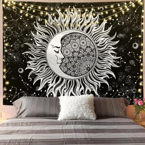 Occult decor tapestry sun dorm decoratie blanket mandala tapestry room decorations backdrop