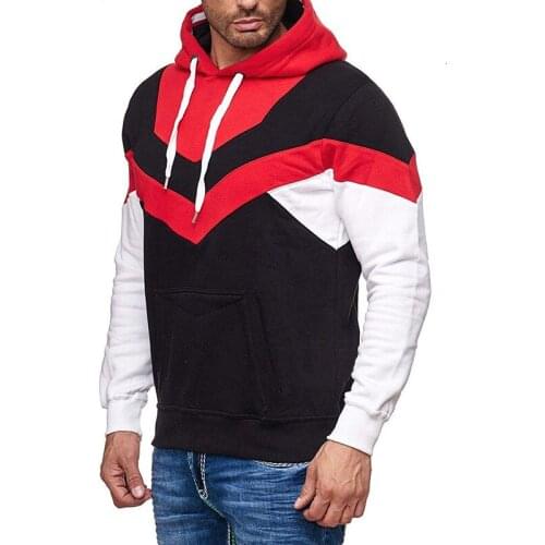 Christmas Hoodie men color matching Pullover loose oversize Sweatshirt Hot Sale