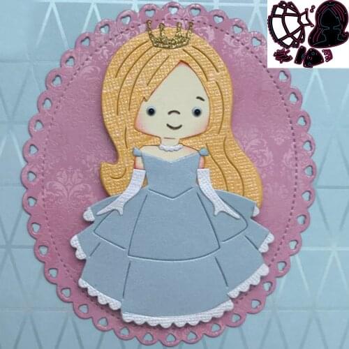 Beautiful lovely girl Cutting Dies Stencils for DIY Scrapbooking photo album Decorative Embossing DIY Paper Cards 4886