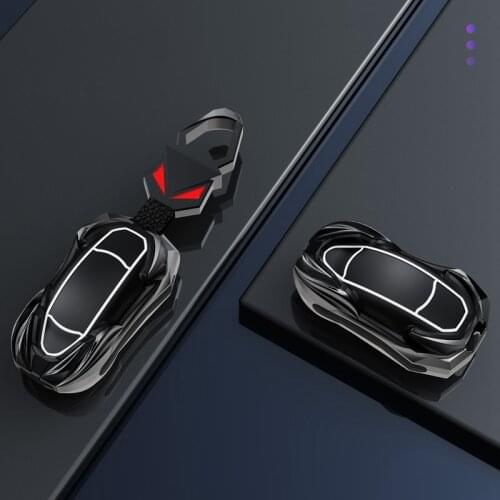 Zinc Alloy Car Remout FOB Smart Key Case Holder Cover For Tesla Model 3 Model S Car Interior Accessories