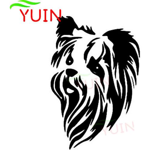 Yorkshire Terrier Pet Dog Car Sticker Classic Funny Animal Decal Cars Accessories Fashion Body Decoration Waterproof Decals