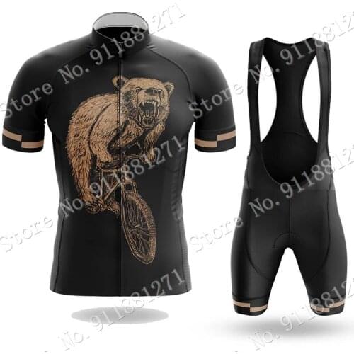 Funny Beer 2021 Cycling Jersey Set Summer Bicycle Cartoon Clothing Road Bike Shirts Suit Bicycle Bib Shorts MTB Ropa Maillot