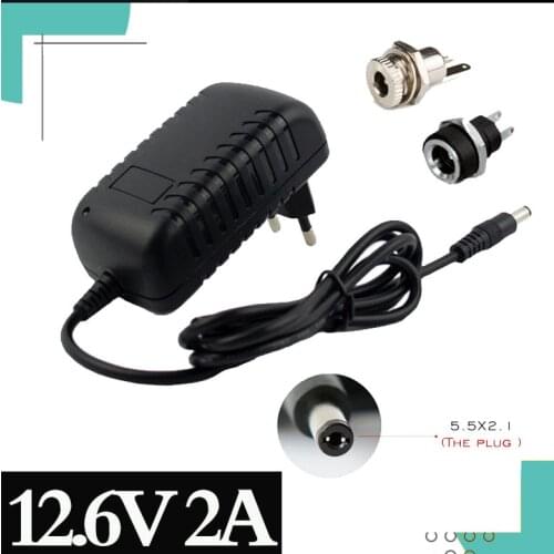 12.6V 2A battery charger 18650 Lithium Battery Charger For 12V 3 Series Li-ion Battery Polymer Smart Charger 18650 Battery Pack