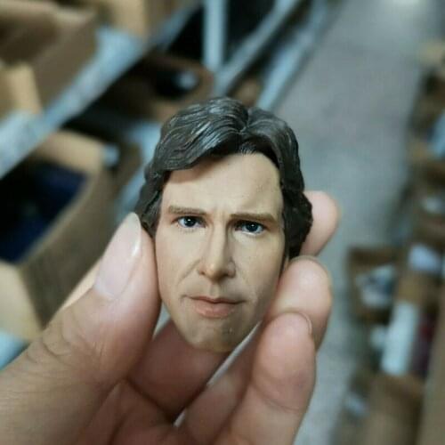 1/6 Harrison Ford Head Sculpt PVC Male Head Carving Fit 12'' Action Figure Body