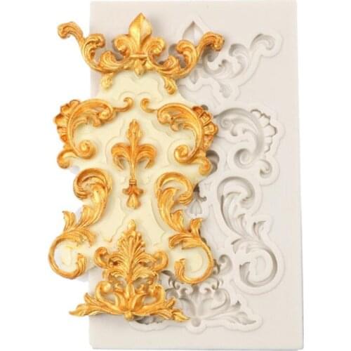 1 Piece Lace Border Silicone Mold Fondant Molds Cake Decorating Tools Chocolate Gumpaste Mould Sugarcraft Cake Decorating Tools