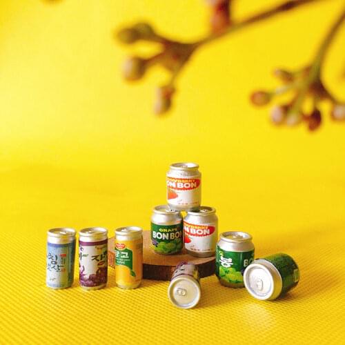 10pcs tin can/pop can/miniatures dinnerware/cute/fairy garden gnome/moss terrarium decor/bonsai/doll house decor/diy supplies