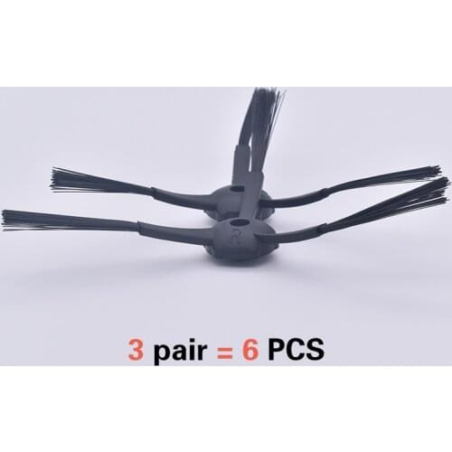 3 pairs of smart robot vacuum cleaner spare parts for ilife side brush V7s pro ILIFE V7 V7S ILIFE V7s and robot vacuum cleaner