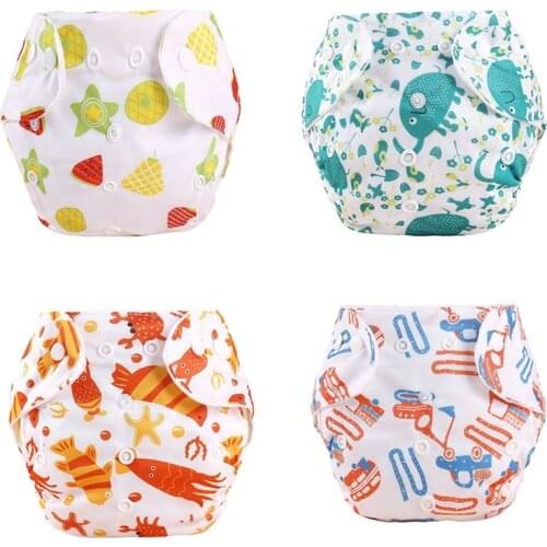 30pc/Lot Pocket Washable Kids Nappies Reusable Diaper Cover Adjustable Children Nappy Changing Baby Cloth Diaper