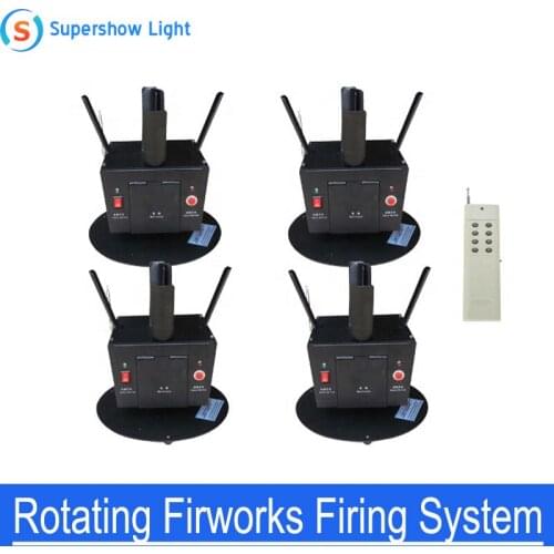 4pcs/lot Wireless Remote Control Cold Fireworks Rotate Wedding Machine