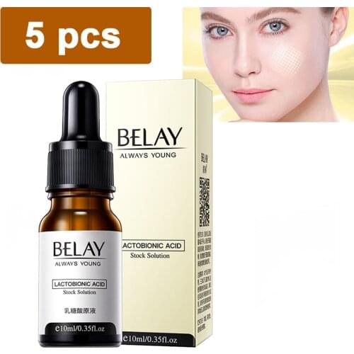 5pcs Zeropore Instant Perfection Serum Lactobionic Acid Face Solution Serum Minimize Pores Remover Wrinkle Lift Firming Essence