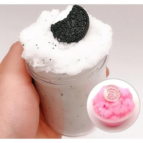 60/120ml Biscuit Slime Mud Clay Craft Stress Reliever Sludge Children Toy Gift Hand Fidget Toy Slime Toy Antistress for Children