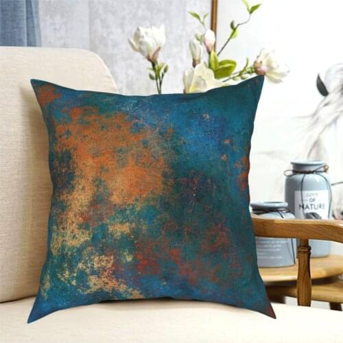 Abstract Grunge Patina Texture Vintage Pillowcase Printed Polyester Cushion Cover Decorative Throw Pillow Case Cover 45*45cm