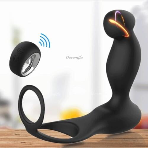 Remote Control Anal Plug Massage Stick Anal Sex Toy Male Precedent Gland Massager Vibrating Masturbation Charging Adult Products
