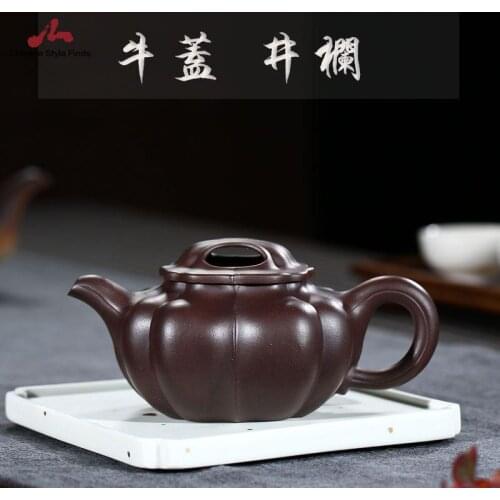 Handmade Yixing Teapot 320cc Purple Clay Zisha Pot Classic Jinglan Tea Pot