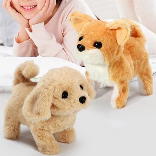 Kids Plush Walking Barking Retriever Puppy Electronic Interactive Pet Dog Toy