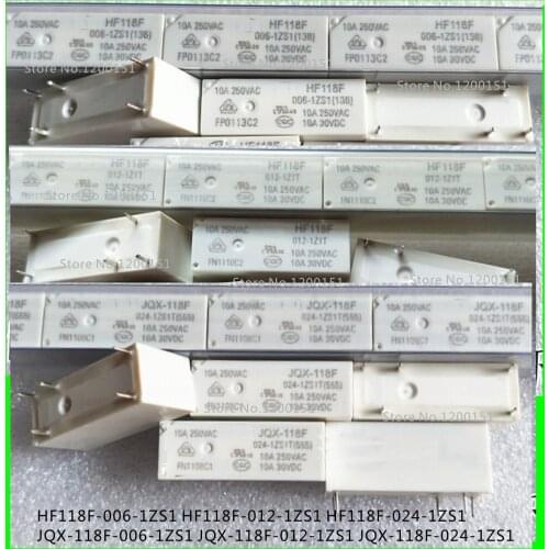 HF118F 006-1ZS1 HF118F 012-1ZS1 HF118F 024-1ZS1 JQX-118 006-1ZS1 JQX-118F 012-1ZS1 JQX-118F 024-1ZS1 relay DIP-5