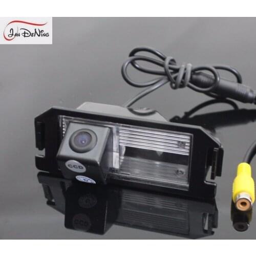 JanDeNing HD CCD Car Rear View Parking/ Backup Reverse Camera/ Waterproof License Plate Light OEM For Kia Soul 2009-2013