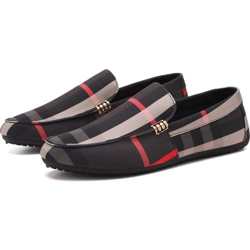 Peas Shoes Men Flats Shoes Mens Casual Sneakers Non-slip Wear-resistant Flat Shoe Mens Loafers Driving Shoes