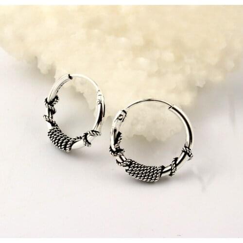 Small Round Loop Hoop Earrings for Women Girl Vintage Antique Metal Color Tiny Hoop Earrings Size 13mm Pendientes Brinco