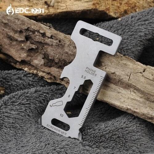 Multifunctional Emergency Survival Kits Bottle Opener Screwdriver Wrench EDC Gear Camping Tactical Hand Tool 420 stainless stee