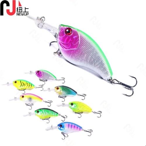 NEWUP 1PCS Fishing Tackle Crankbait lure 9cm/11.8g With 6# Hooks hot artificial 3D Eyes High Quality