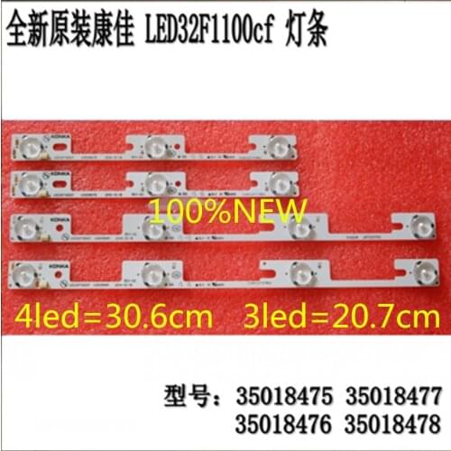 NEW 4PCS (2X4 LEDS* 6 V + 2X3 LEDs* 6 V ) New Universal Konka LED32F1100cf Light Bar 35018476 35018478