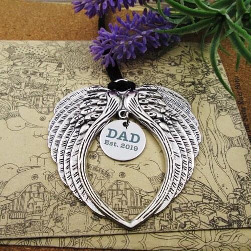 New Dad, Dad Est. 2019 Rookie Dad Fathers Day Daddys First Christmas New Daddy New Dad Father Chrismtas Ornament