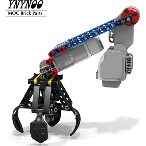 NEW High-Tech Excavator Claw Matched with EV3 Medium Large Servo Motor MOC Building Blocks Model Bricks DIY Toys