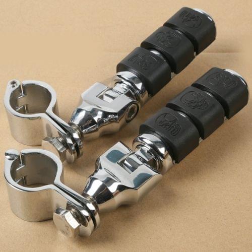 Front Left&Right Footrest Foot Peg For Honda Suzuki Yamaha Harley 30mm