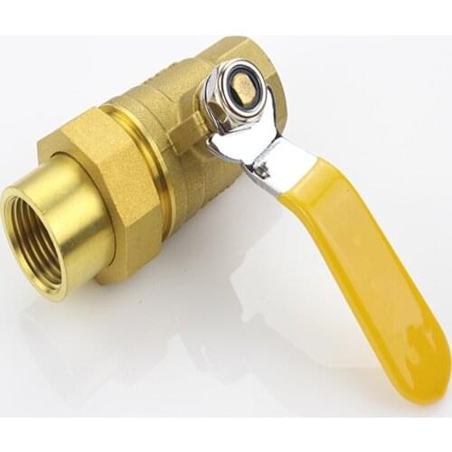 Full Copper Live Connection Type Gas Ball Valve / Gas Ball Valve Special Valve For Water Heater