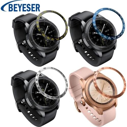 Styling Sporting Smart Watch Band Protective Accessories Replacement for Samsung Galaxy Watch 42mm New Metal Circle Bezel Ring