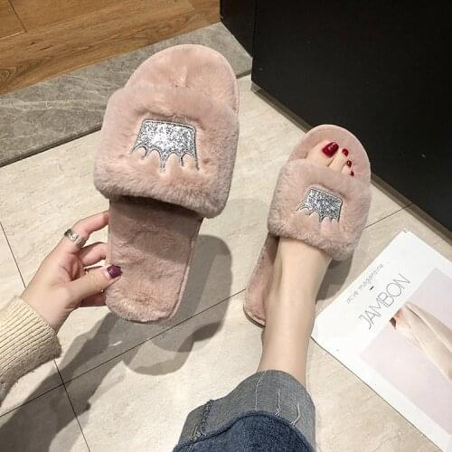 Shoes Woman 2020 Slippers Flat Low Platform Flock Luxury Slides Jelly Flip Flops Slipers Women Massage Designer Glitter New