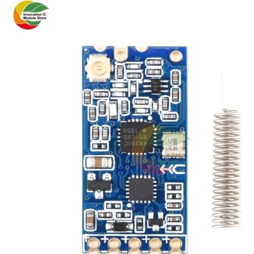 Ziqqucu HC-12 SI4463 Wireless Serial Module Port Microcontroller 433Mhz Max 100MW 1000M Distance Replace Bluetooth DC 3.2v-5.5V
