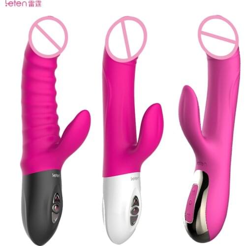 Leten Rabbit Clitoris Stimulator Sex Machine Vibrator Rechargeable Heating Massager Orgasm Mastrubator Adults Sextoys for Women
