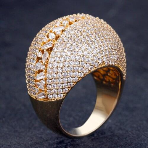 Bride Talk Dubai Saudi Arabia Bridal Wedding Rings Jewelry New Arrivals Women Finger Ring Cubic Zirconia High Quality Gift