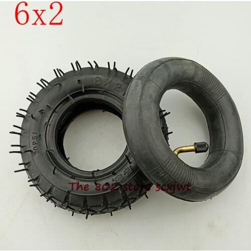 High quality 6x2 tube tyre 6*2 tyre fits Electric Scooter for Modified Wheel Pneumatic Tyre Electric Scooter F0 Pneumatic Wheel