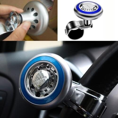 1Pcs Blue Quick Steering Wheel Ball Suicide Knob Power Spinner for SUV Car