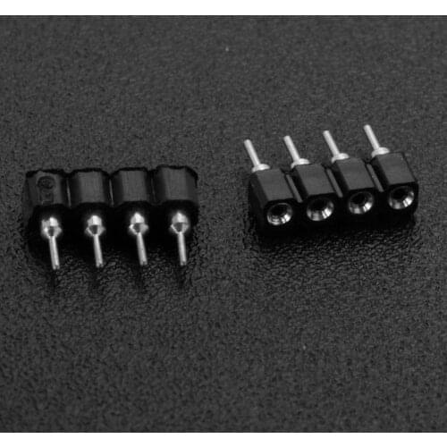 10pcs Male/Female 4 Pin RGB/5Pin RGBW Connector Adapter Pin Needle for RGB/RGBW 5050 3528 LED Strip Light Lamp LED Accessories