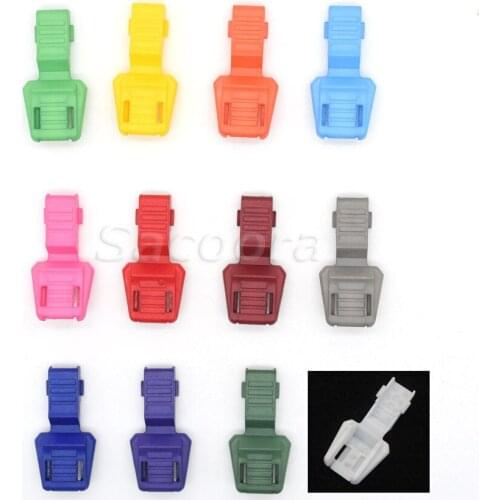 120pcs Colorful Zipper Pull Cord Ends For Paracord & Cord Tether Tip Cord Lock Plastic 12 Colors