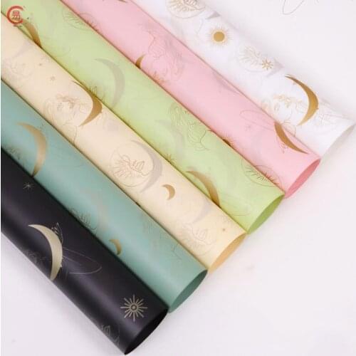 2 Sheet 58*58cm Nosa Paper Waterproof Valentines Day Flowers Bouquet Wrapped Rose Gift Box Handmade Wrapped Paper Floral Design